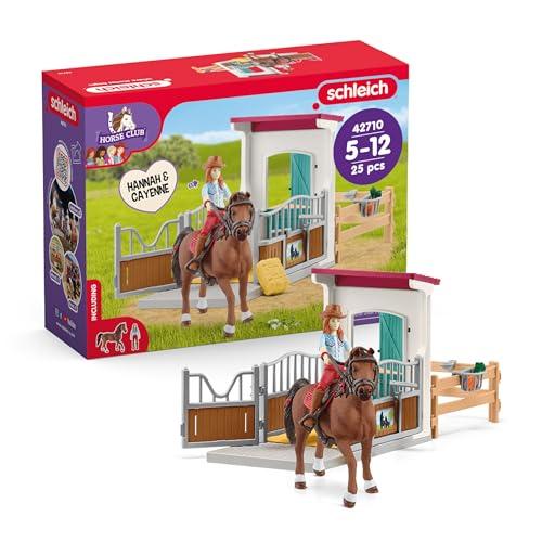 Schleich 42710 Box per cavalli con Hannah e Cayenne