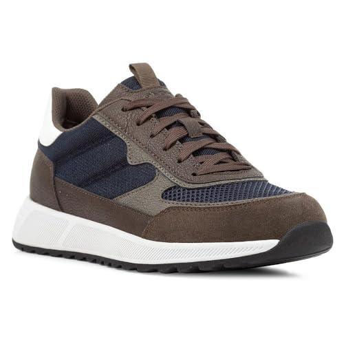 Geox U Molveno B, Scarpe da Ginnastica Uomo, Blu Oliva Scuro