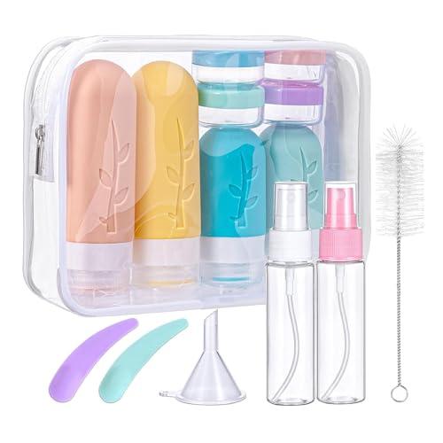 Mezzar Kit da Viaggio in Silicone per Cosmetici e Liquidi
