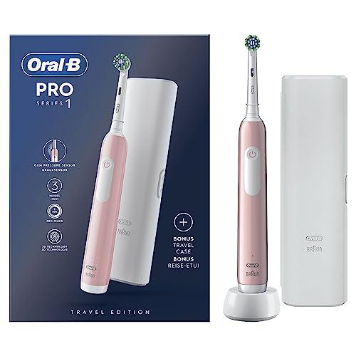 Oral-B Pro Series 1 Rosa - Spazzolino Elettrico Ricaricabile con Custodia da Viaggio
