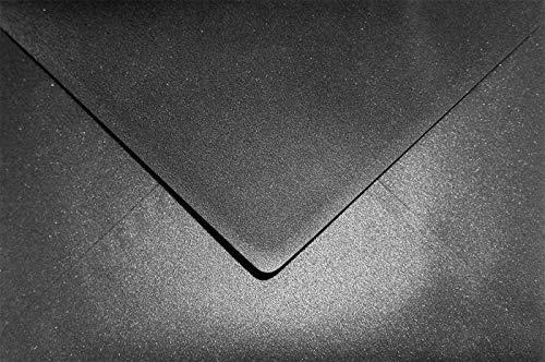 Netuno 25x Busta da Lettera Nero Perlato Formato C5 162x229 mm 120g Aster Metallic Black