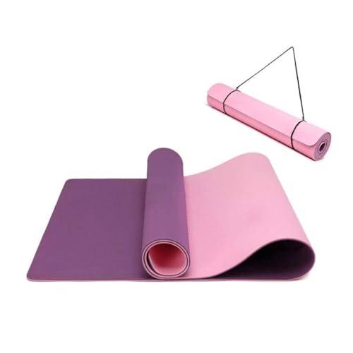 Tappetino Yoga Antiscivolo in TPE Ecologico Viola-Rosa
