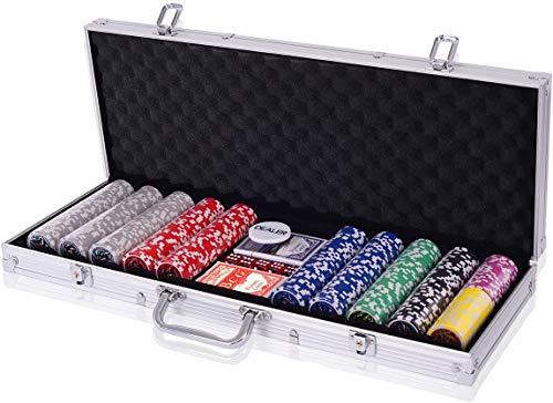 RELAX4LIFE Set da Poker Completo con Valigia in Alluminio