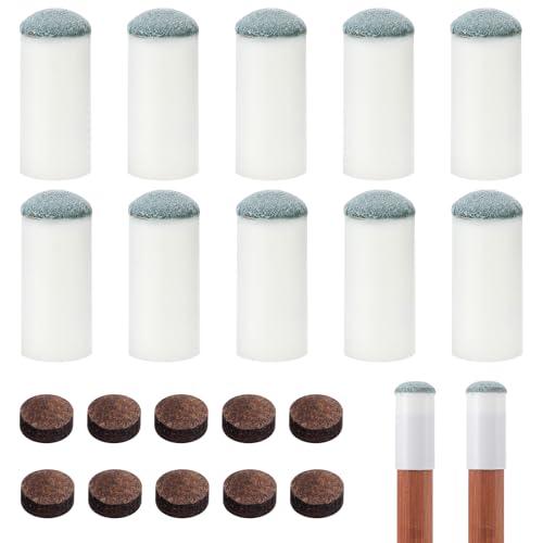 Kit di riparazione per stecca da biliardo con punte in pelle
