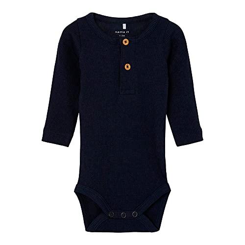 Name It Nbmkab Ls Body Noos, Body Bimbo 0-24, Blu (Dark Sapphire), 74