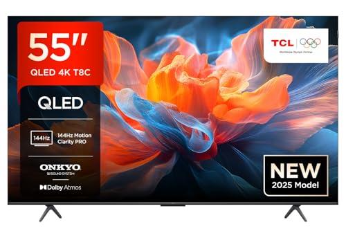 TCL 55T8C - TV QLED 4K HDR Ultra HD 55 pollici con Google TV