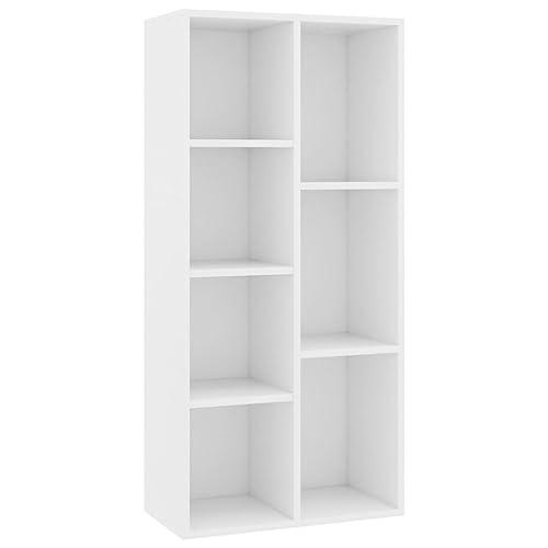 Libreria Bianca 50x25x106 cm in Legno Multistrato vidaXL