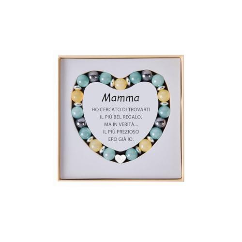 Bracciale Donna in Pietre Naturali Lueaurra - Idea Regalo Originale per Mamma, Sorella e Amiche