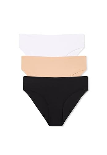 TERRANOVA Slip Donna Taglio Vivo in Cotone - Confezione da 3 Bianco Ottico Taglia M