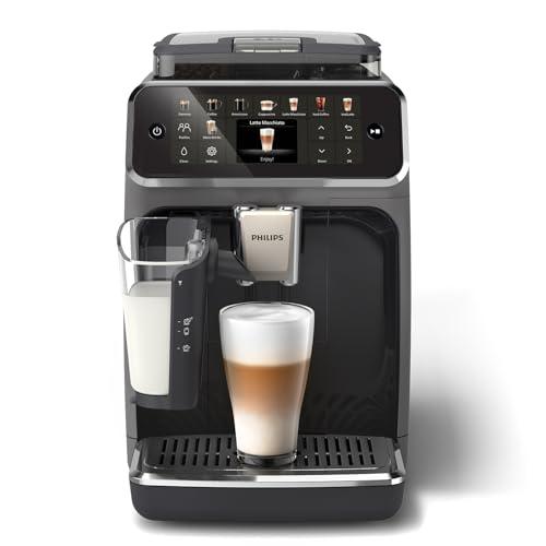 Philips Serie 5500 Macchina per Espresso Completamente Automatica - 20 Caffè Caldi e Con Ghiaccio, Sistema LatteGo Veloced da Pulire, 40% Più Silenziosa con SilentBrew, QuickStart, Grigio (EP5544/50)