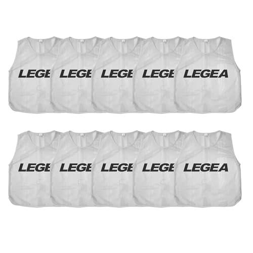 LEGEA 10 x Casacca Allenamento Calcio Promo – Gilet Sportivo Training Unisex XS–XXL per Bambini, Juniores e Adulti – Pack 10 Colori Assortiti
