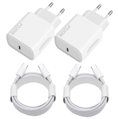 Caricatore USB-C 20W con Cavo (2 Pezzi)