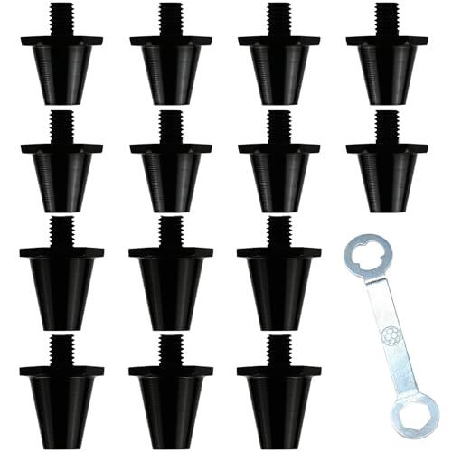 Artanchao 14 Pezzi Tacchetti Calcio in Alluminio M5 per Nike, Puma, Umbro, Lotto, Mizuno con Chiave