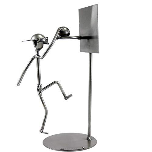 Statuina giocatore di basket in metallo Metal Idea
