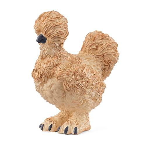 schleich 14891 Gallina silkie, da 3 anni, FARM WORLD - figura, 6 x 6 x 6 cm