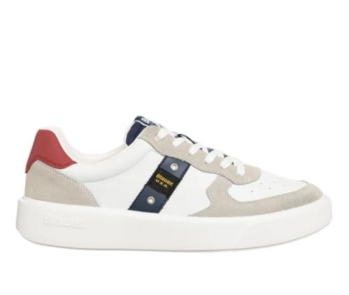 Blauer Sneakers Uomo Bianco Rosso