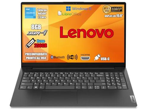 Lenovo Notebook V15 G2, Intel Celeron N4500, 8GB RAM, 256GB SSD, 15.6