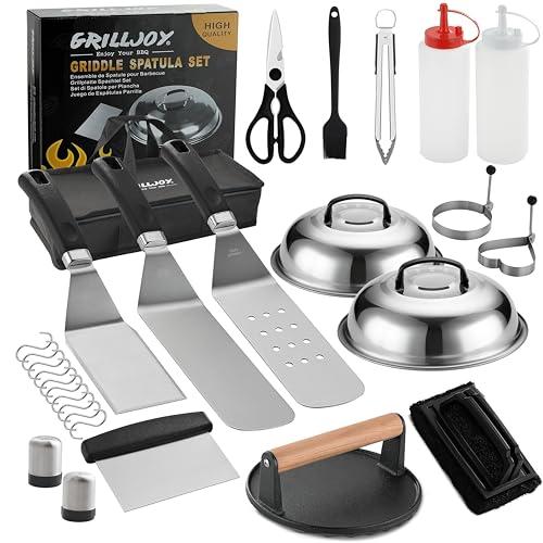 Grilljoy Set Barbecue Professionale in Acciaio Inox, 28 Pezzi