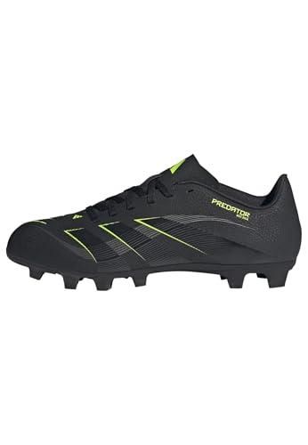 Adidas Scarpe da Calcio Unisex Club Firm Ground/Multi Ground, Nero/Carbonio/Giallo Lucido