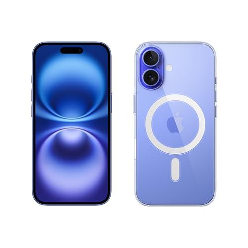 Apple iPhone 16 128 GB - Blu oltremare + Custodia MagSafe trasparente