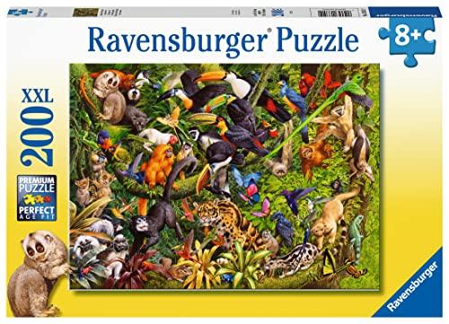 Ravensburger - Puzzle Giungla vivace, 200 Pezzi XXL, Età Raccomandata 8+ Anni