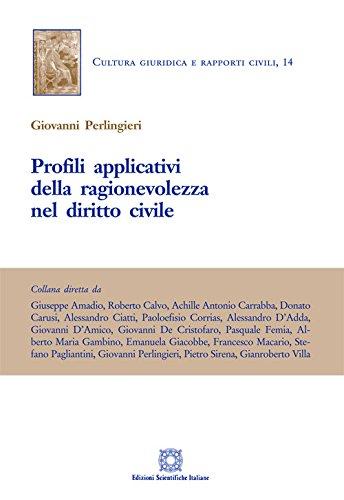 Profili Applicativi Della Ragionevolezza Nel Diritto Civile