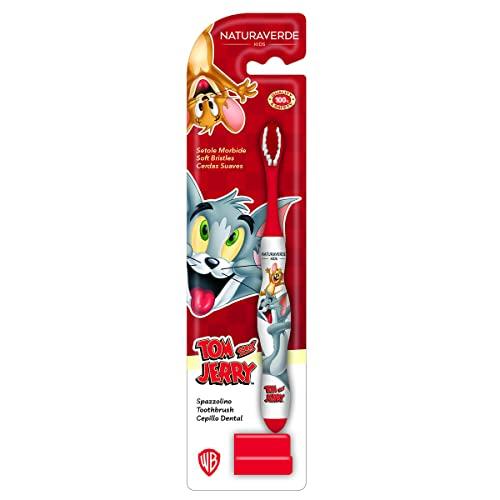 Naturaverde Kids - Spazzolino Tom & Jerry con Setole Morbide per Bambini