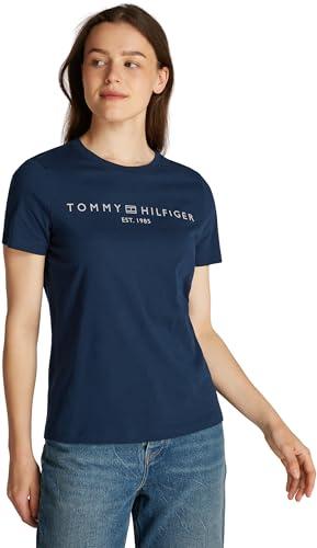 Tommy Hilfiger Reg Corp Logo C-nk SS Ww0ww40276 Maglietta Donna