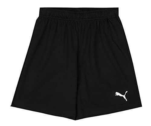 PUMA teamRISE Short Jr, Pantaloncini Unisex - Bambini e Ragazzi, Black/White