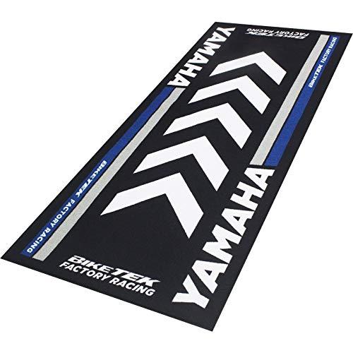 Tappeto ambientale Biketek Garage Mat nero bianco grigio blu moto Yamaha Nuovo