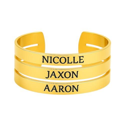 Anello Personalizzato a 3 Fasce in Acciaio Inossidabile con Incisione Gratuita