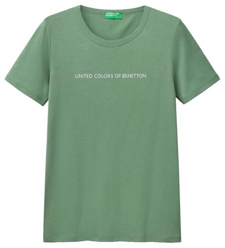 United Colors of Benetton T-Shirt 3GA2E16A2 Verde M Donna