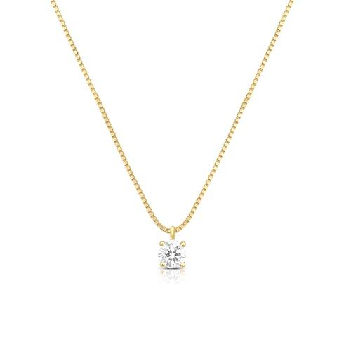Collana Louis Ciocchetti Argento 925 con Zircone Oro