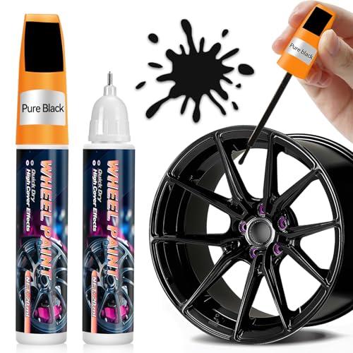 AstraVox Vernice per ritocchi cerchioni nero lucido