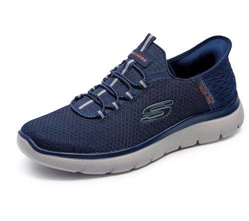 Skechers Summits High Range, Sneaker Uomo, Navy Mesh Trim