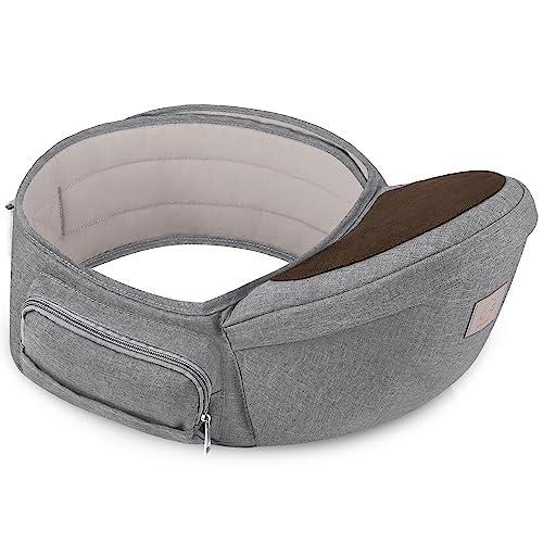 GAGAKU Hipseat Marsupio Ergonomico Grigio: Comfort e Sicurezza per Te e il Tuo Bambino