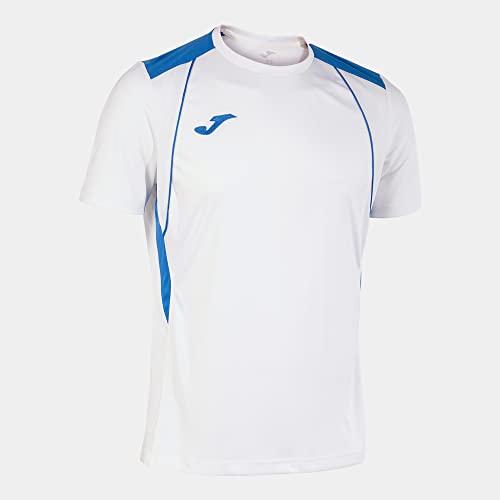 Maglia Manica Corta Uomo Championship VII Bianco Blu Reale Erreà