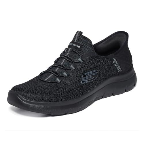 Skechers Uomo Summits High Range Slip-in ALLENATRICE, Black Mesh/Trim, 42.5 EU