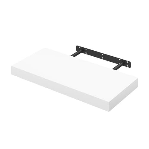 WOLTU Mensola da Muro Rettangolare Bianco 50cm
