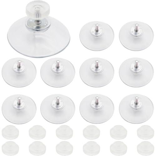 CTRICALVER Ventose Trasparenti in PVC con Dadi M4