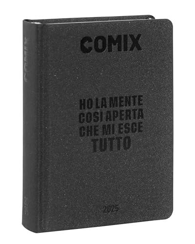 COMIX - Diario Giornaliero 16 Mesi 2024-2025 - Nero Carbone