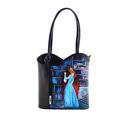 Borsa in pelle dipinta a mano - Il Bacio di Hayez