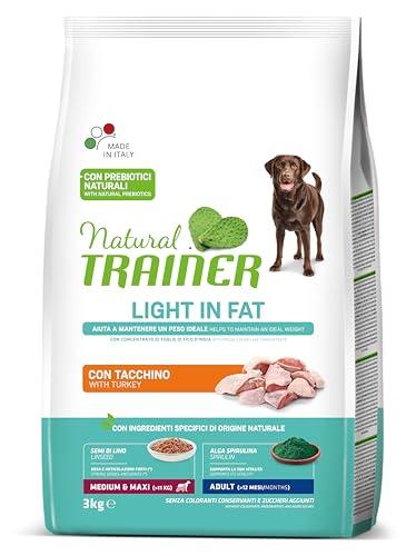 Natural Trainer Ideal Weight Medium&Maxi Cibo per Cani Adulti Light in fat con Tacchino - 3kg
