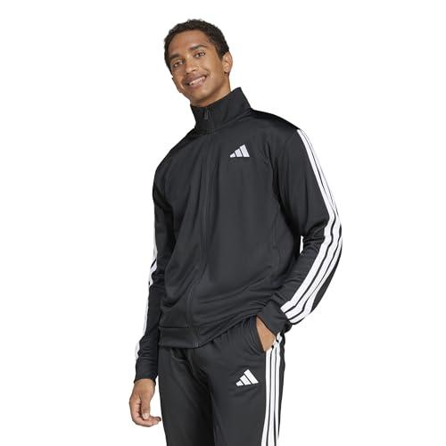 Giacca Sportiva Adidas Uomo 3 Stripes Tricot Regular Track Top Nera