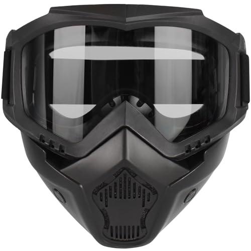 Lishuyeh Maschera Softair Moto Paintball Tattica Antiappannamento con Protezione Occhi