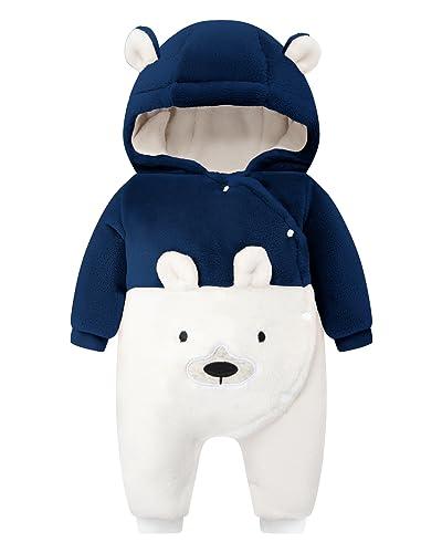 WYTbaby Tute da neve bambino Pile tuta neve Neonato Inverno con Cappuccio