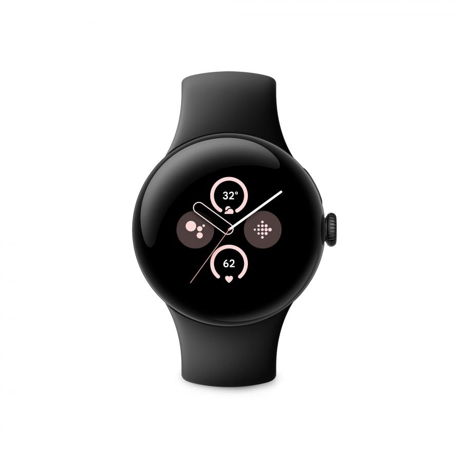 Google Pixel Watch 2 con Fitbit - Cassa in alluminio - Cinturino sportivo nero