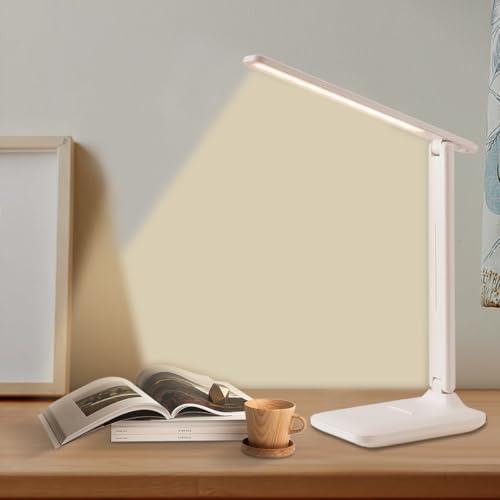 Lampada da Scrivania LED Pieghevole con Controllo Touch e Ricarica USB