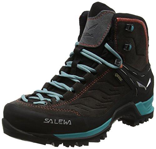 Salewa Ws Mountain Trainer Mid Gore-tex, Scarponi da trekking e da escursionismo Donna, Magnet/Viridian Green, 41 EU