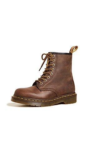 Dr. Martens 1460 Crazy Horse: Iconici Stivaletti Marroni da Donna